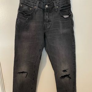 Levis 501 mid rise jeans
